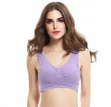 Front Cross Side Buckle Lace Side Non-Wire Sports Bra