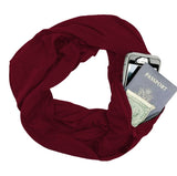 Multi-function Storage Zipper Scarf Multi-color Optional