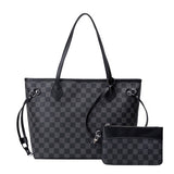 Large Retro Printed Plaid Checked Tote Bag Womens Shoulder Handbag Ladies Luxury Fashion Bags