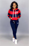 Winter Tracksuit Women 2 Piece Set Sweatshirt Print Hoodies+Pants Sportwear Women's Sports Suit Female Hooded Set Hoodies Suit