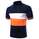 Men Polo Men Shirt Short Sleeve Polo Shirt Contrast Color Polo New Clothing Summer Streetwear Casual Fashion Men tops