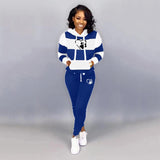 Winter Tracksuit Women 2 Piece Set Sweatshirt Print Hoodies+Pants Sportwear Women's Sports Suit Female Hooded Set Hoodies Suit